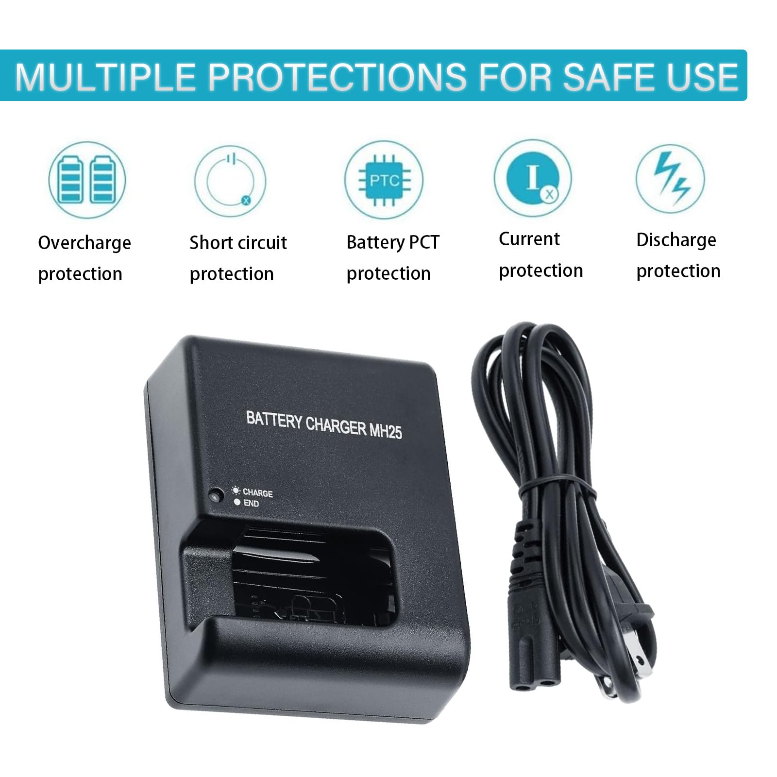 European Adapter For Nikon Mh25 Charger Nikon D850 MH-25 MH25