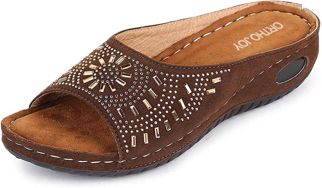 ORTHO JOY Extra-Soft Comfortable Fancy Slippers Flip Flop for women