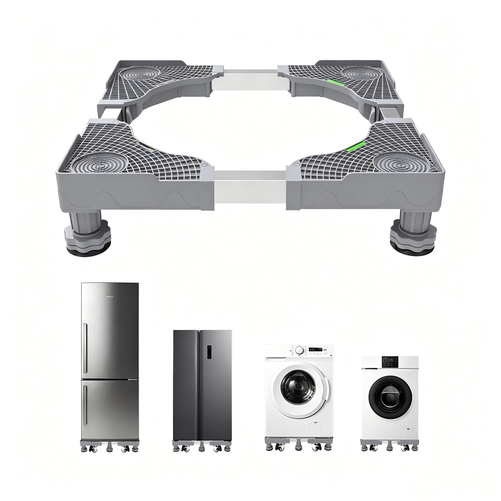 EclatBain Mini Fridge Stand with 4 Strong Feet, 16.5"-26.7" Adjustable