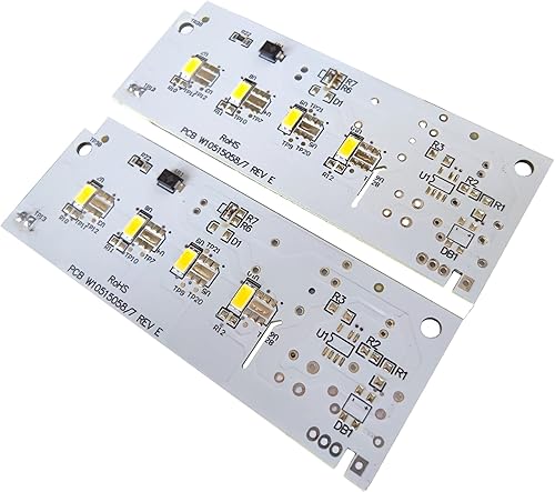Miniatura 4 de Actualización Wpw10515058 (1 unidad) y w10515057 (2 piezas) Whirlpool Refrigerador Whirlpool Freezer Bombilla de repuesto para Kenmore, Maytag