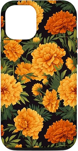 Miniatura 4 de Funda floral para iPhone 11 con diseño de flores inspiradas en caléndula