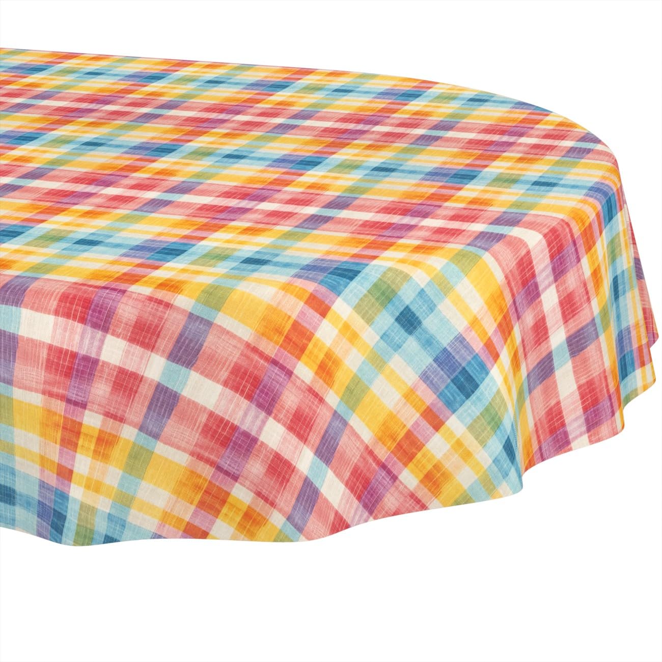 Nappe de table Daphne ovale pour repas de famille en intérieur et terrasse