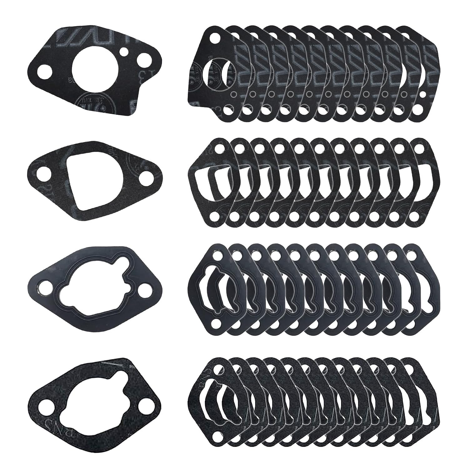 WOTIAN 212cc GX160 Carburetor Gasket Kit Compatible with Honda GX120 GX160 GX200 Predator Coleman 212cc Champion Generac Duromax Firman 196cc 208cc 224cc Engine Generator 48pcs Gaskets