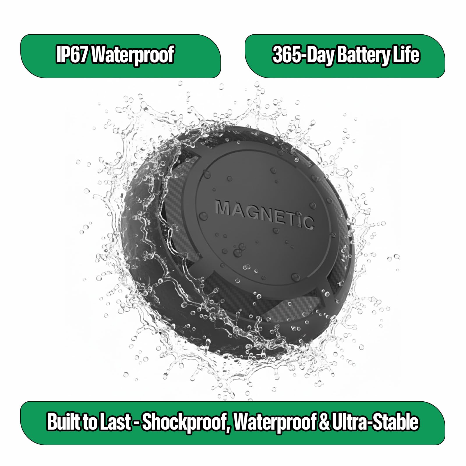 Magnetic Hidden GPS Tracker for Vehicles – Long Battery Life, No Subscription, Car Tracker Device Hidden (iOS Tracker 2025)