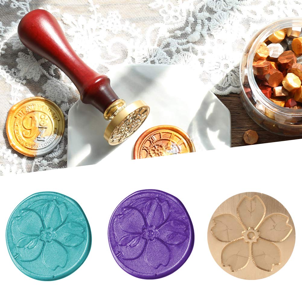 Timbro Sigillo Ceralacca Vintage A Fiore - Per Biglietti, Buste, Matrimoni E Feste - Foto 8