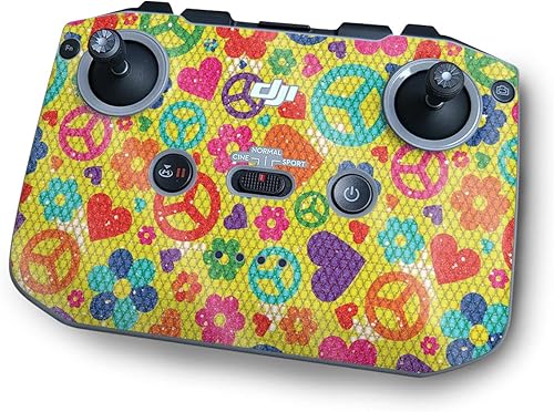 MightySkins - Piel brillante con purpurina compatible con el controlador DJI RC-N1 - Paño de paz | Acabado protector y duradero con purpurina |