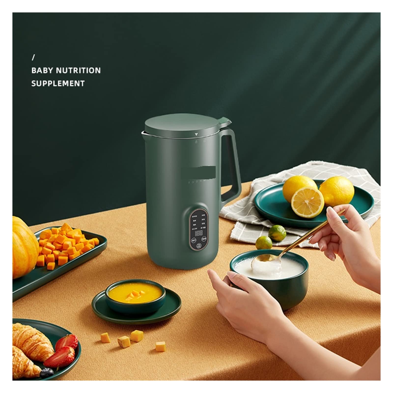 Macchina per Il Latte di soia da 800 ml Spremiagrumi Elettrico Macchina Multifunzionale per Rompere Le pareti Riscaldamento Automatico Cottura per Latte di soia 220 V (Colore: B 35
