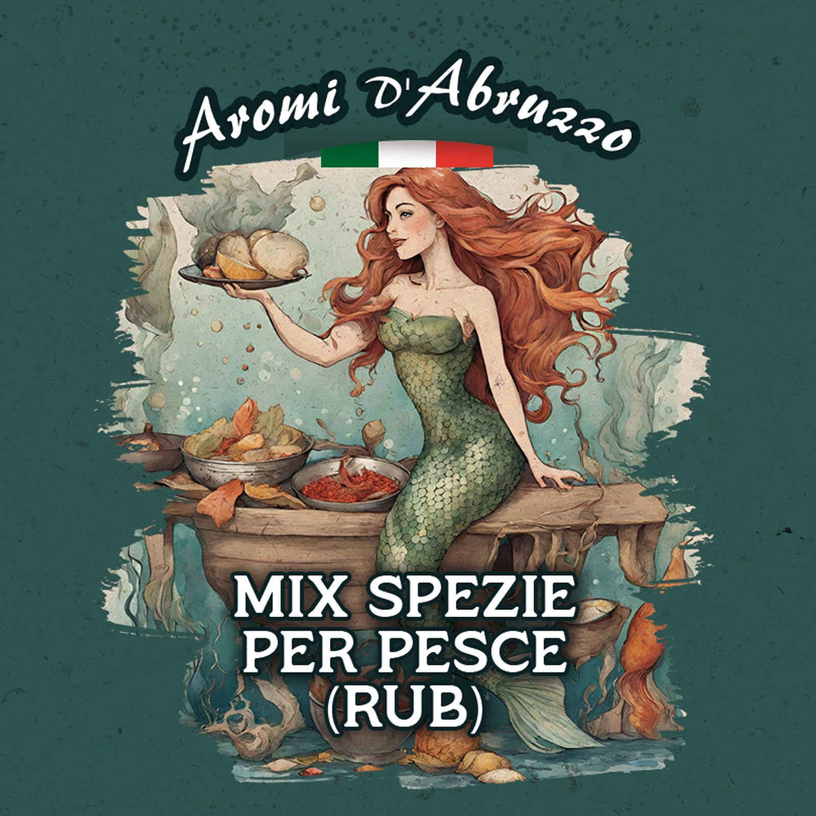 MIX SPEZIE PER PESCE - RUB - 120 g - SPEZIE - AROMI D'ABRUZZO