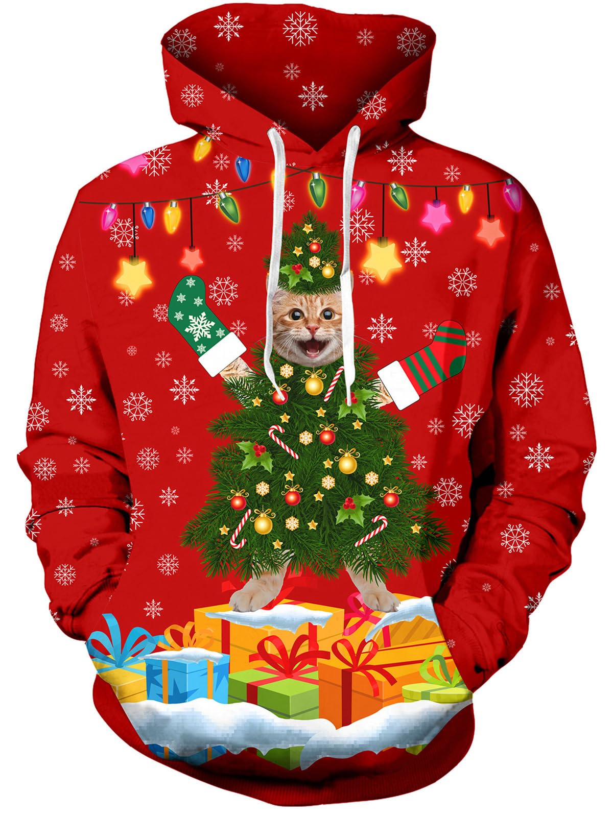 Men's Women's Pullover Hoodie Fleece Sweatshirt 3D Novelty Print Long Sleeve Hoodie with Hood Men Women