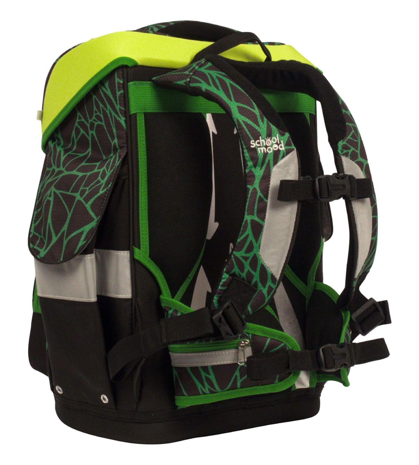 SCHOOL-MOOD - Schulranzen Set Panther, 7-teilig - Timeless Air+ - ergonomischer Schulranzen Jungen & Mädchen - Schultasche für Kinder in der 1. bis 4. Klasse - Linus (Panther), (3822)