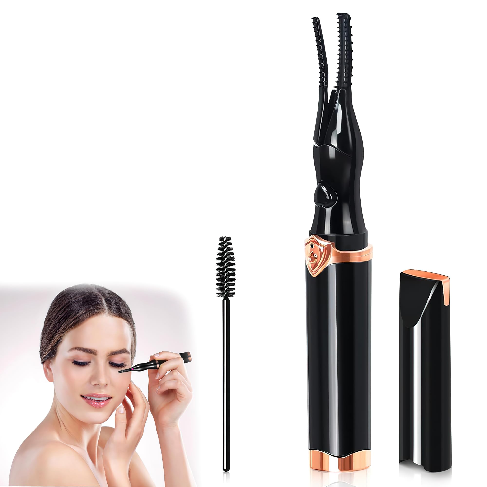 ARKZO Electric Heated Eyelash Curler with 3 Temperature Modes, USB Rechargeable Eyelashes Curler for Women, Beauty Makeup Tools and Accessories, Lifting Kit for Eyelashes and Eyebrows-image-39