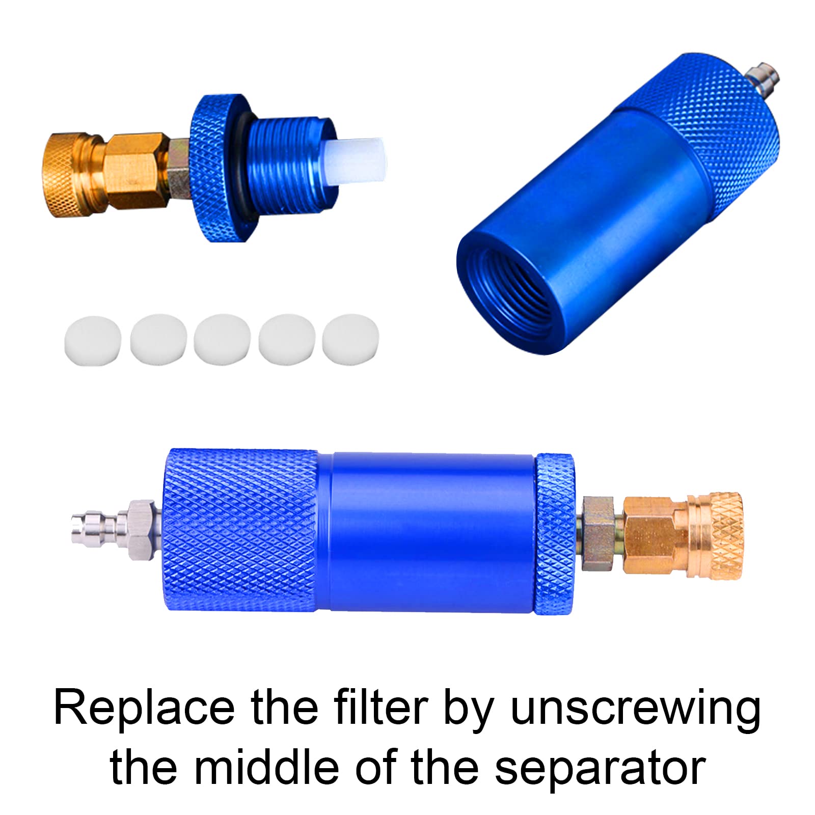 Air Compressor Filter, PCP Hand Pump Air Filter Water Oil Separator With Female And Male Quick Connector For High Pressure Air Compressor Pump, 40Mpa - View #7