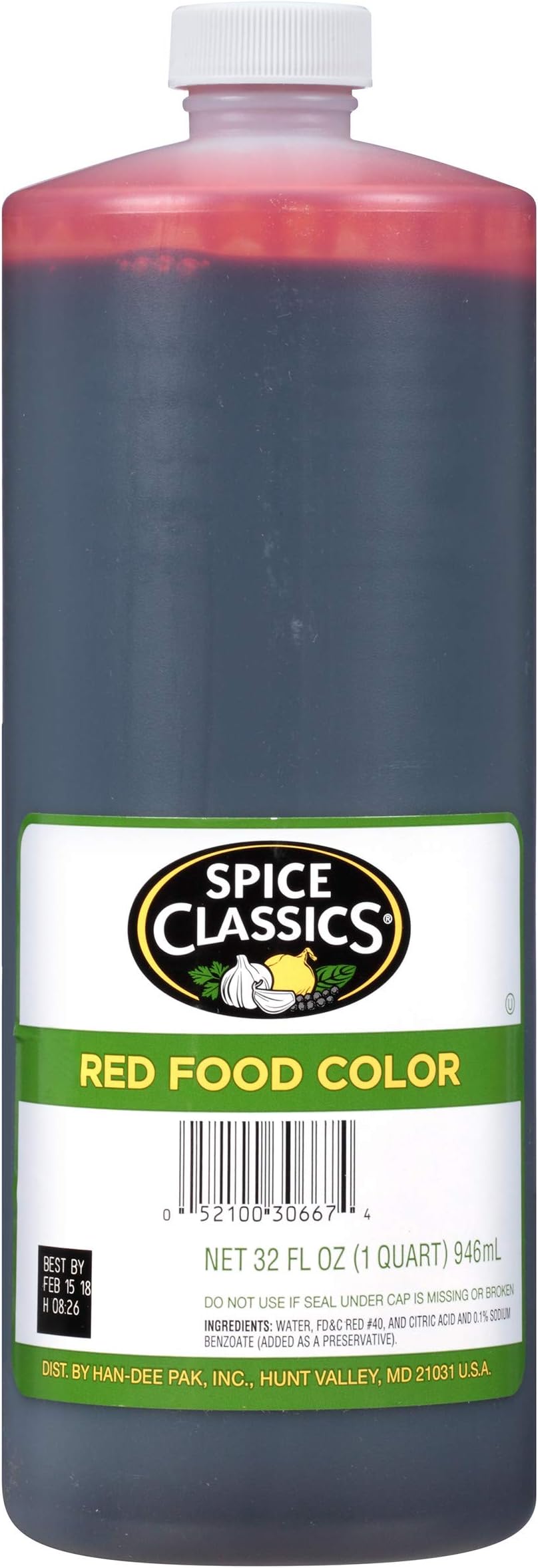 Spice Classics Red Food Color, 32 fl oz