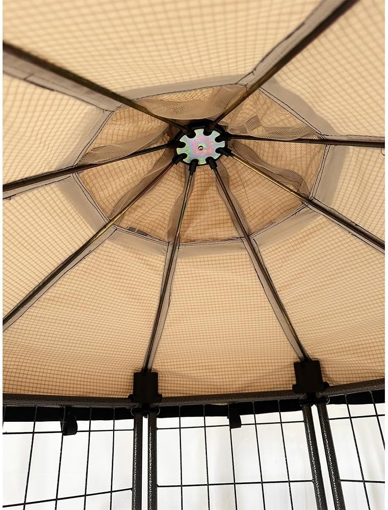 Garden Winds Custom Fit Replacement Canopy Top Cover Compatible with The Advantek, The Pet Gazebo 3 Foot Pet Dog Gazebo Kennel Playpen Models 23230E, 23403ET - Upgraded Performance Riplock 350 Fabric