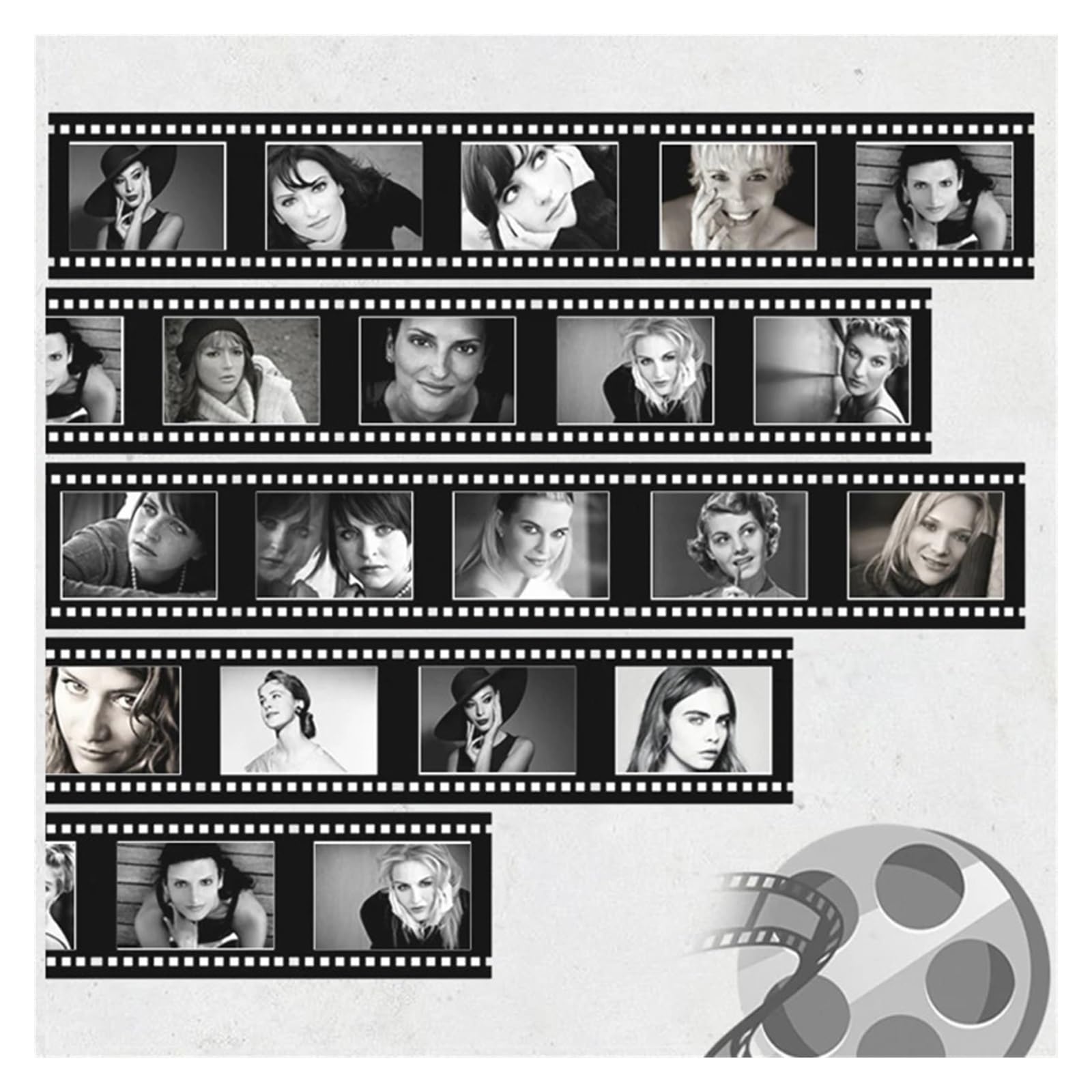 Fotorahmen aus Pappe 10PCS DIY Retro Foto Rahmen Papier Bild Wand Dekoration for Hochzeit Party Photo Booth Requisiten Film Fotos | 6 Inch 10pcs