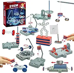 Ciência dos Imãs Magnéticos STEM Set Educativos Brinquedo Infantil 12 em 1