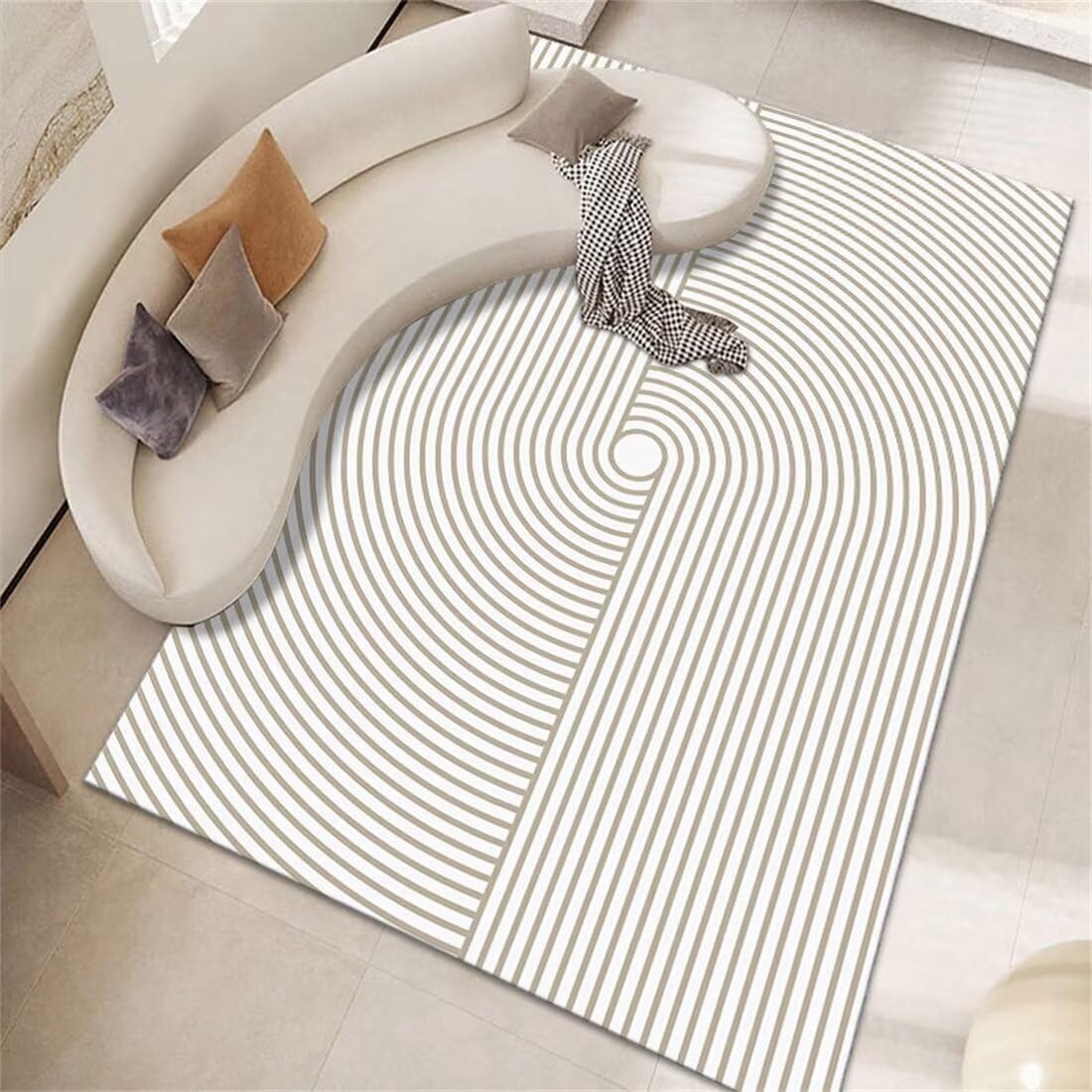 Tapis de terrasse extérieur et chambre bébé lavable doux 120X160CM