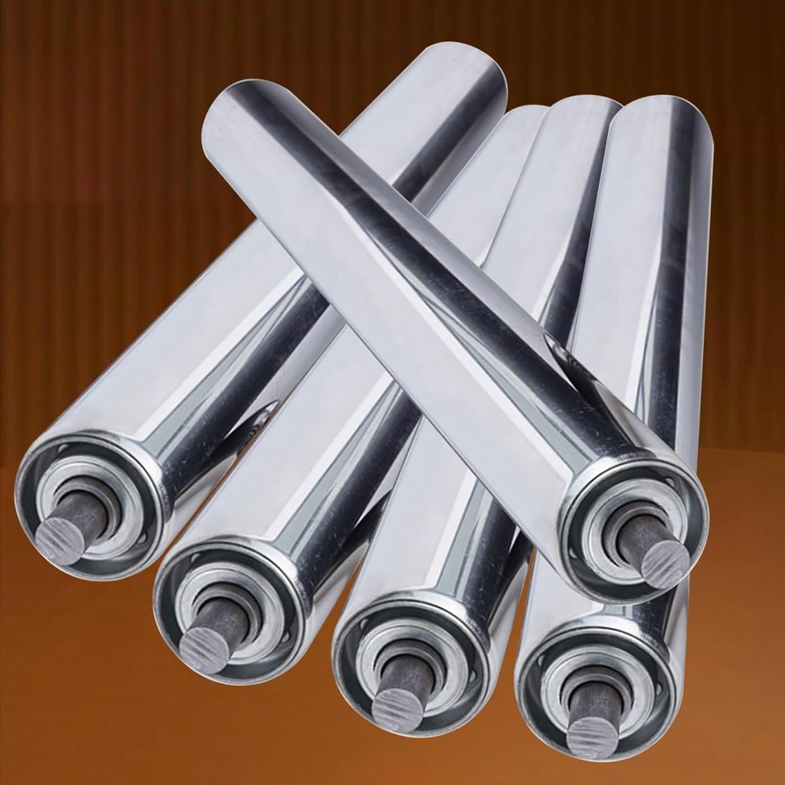 Rouleaux de convoyeur en acier inoxydable pour réparer les lignes de tri bloquées