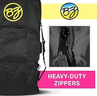 Vista 7 de Wham-O BZ Bodyboards - Bolsa básica para bodyboard - Nylon - Capacidad de 2 tablas (negro)