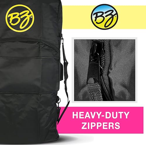 Miniatura 7 de Wham-O BZ Bodyboards - Bolsa básica para bodyboard - Nylon - Capacidad de 2 tablas (negro)