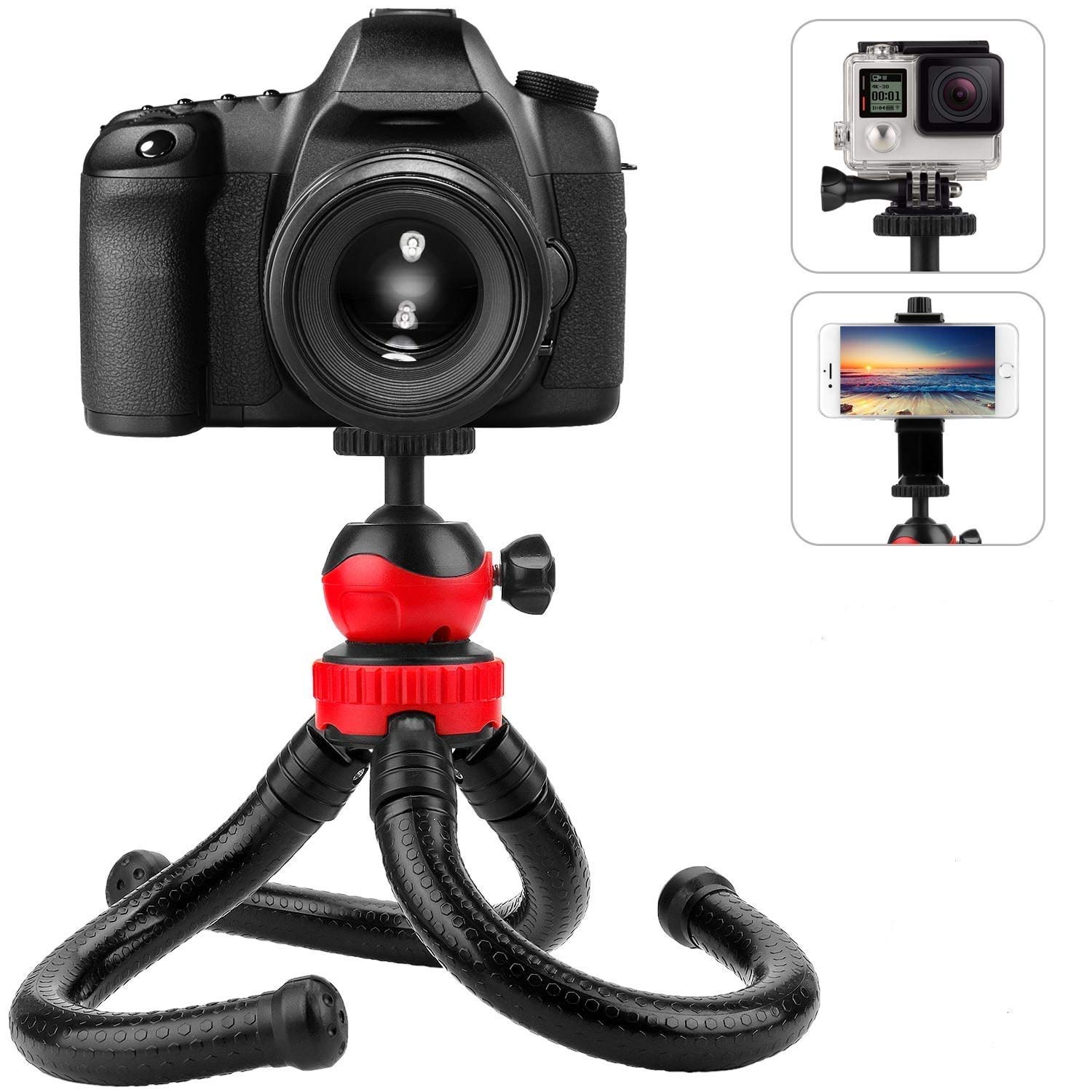 USTINE Lightweight & Portable Portable 7 Feet (84 Inch) Long Tripod Stand with Adjustable Mobile Clip Holder for All Mobiles & Cameras (Black) (USTINE 7FT) (B0CNHZFD4C) Amazon Price History, Amazon Price Tracker