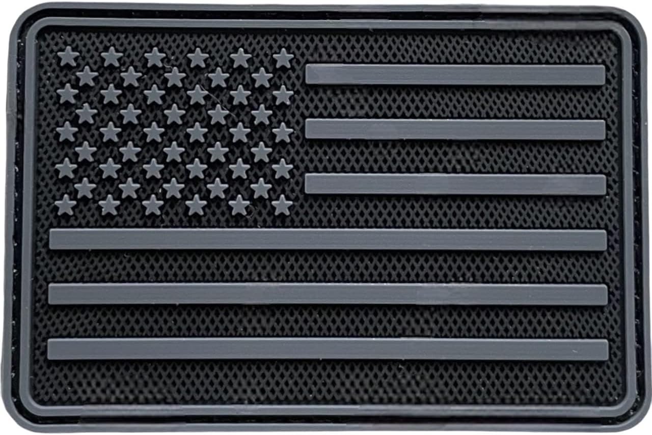 US American Flag Patch - Premium Military Tactical Morale Patch, PVC Rubber Hook & Loop Fastener Patches for Backpacks, Military Uniforms, Jeans, Jackets, Vests, Hats & More