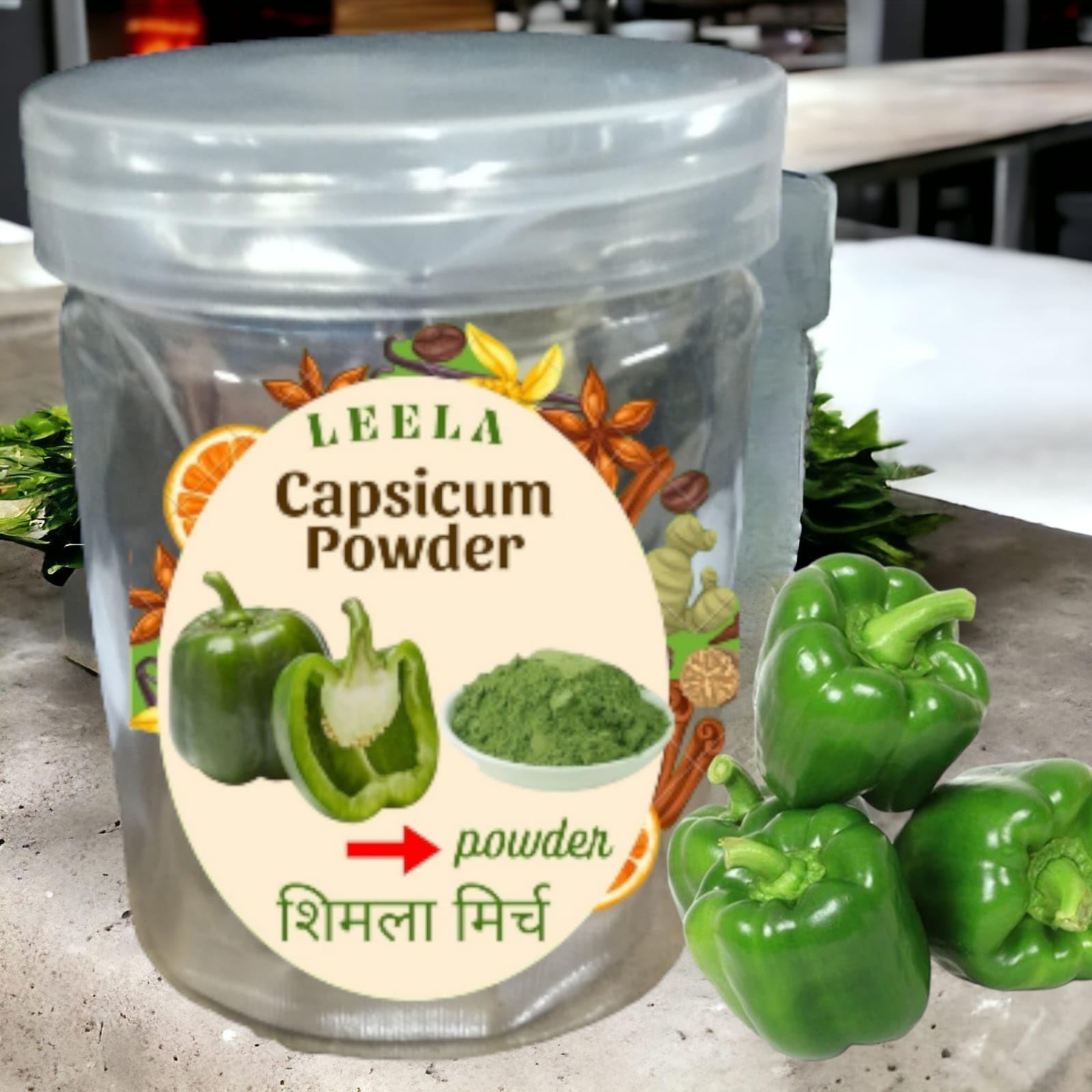 Leela Organic Leela Natural Dried Capsicum Green/Shimla Mirch Powder 250Gm|Premium Food Natural Powder|Exploring Capsicum Powder Red Chilli: Origin, Health Benefits, Culinary Uses, And More 2