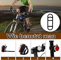 Jormftte 10 db Kerékpár Szilikon Pánt Szett - Lámpatartó Gumipánt Készlet Bicikli Kiegészítő Lámpához, Fejlámpához - 3 Méretben (Fekete) 3