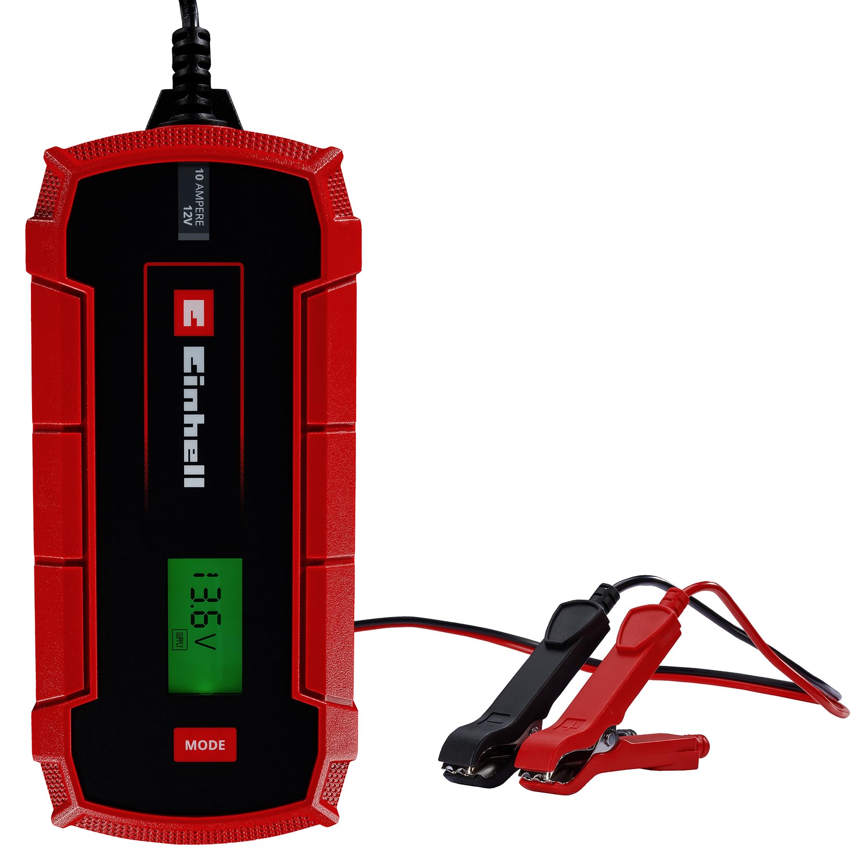 Einhell Cargador de baterías CE-​BC 10 M (Cargador de baterías Inteligente con Control por microprocesador para los más Distintos Tipos de baterías, Corriente de Carga máx. 10 amperio)