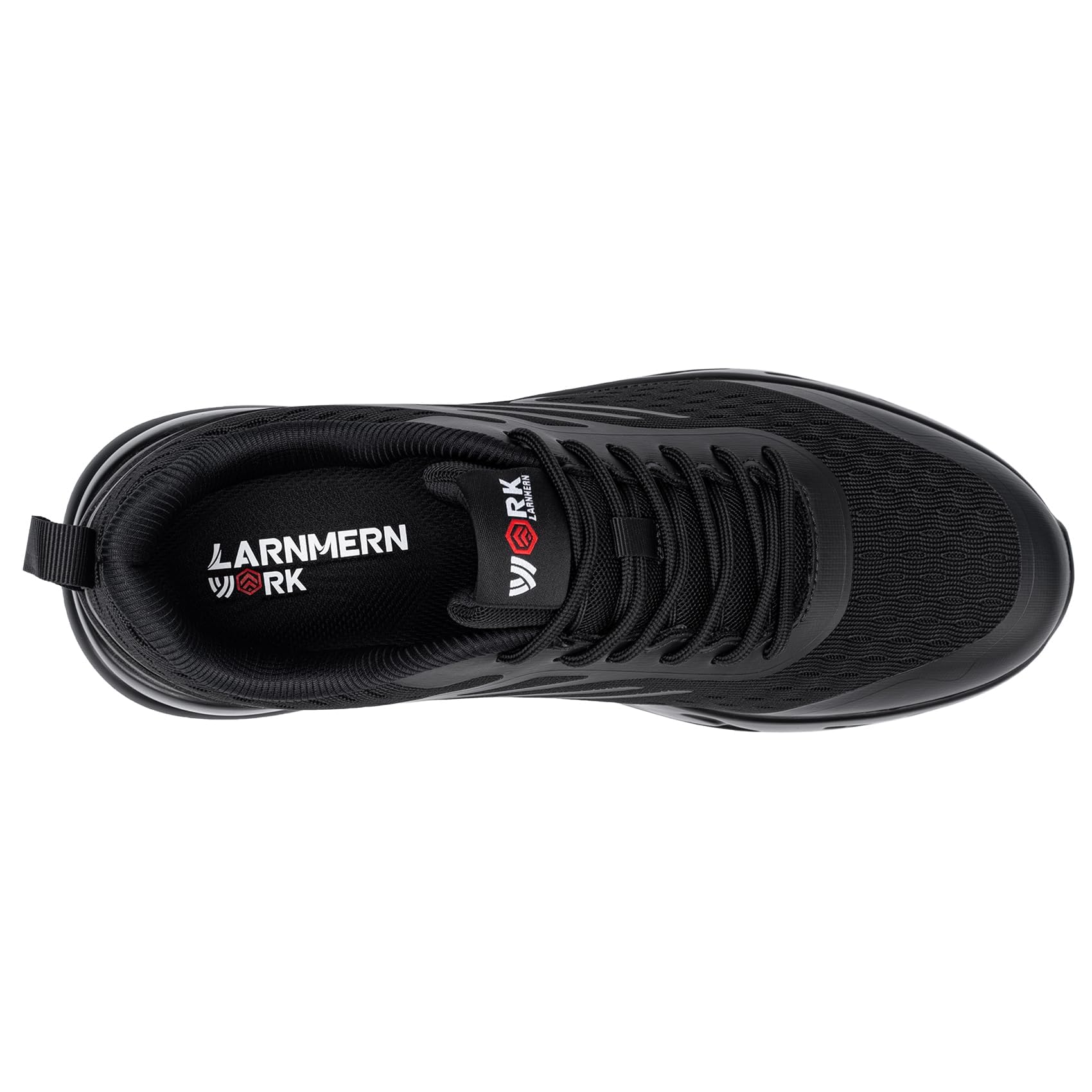 LARNMERN Chaussures Cuisine Homme Antidérapantes Chaussures de Travail Respirant Baskets de Chef Hôpitaux Légères Fitness Sneakers Mode Décontractée,Noir 42.5 EU