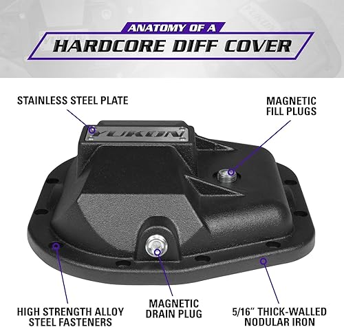 Miniatura 3 de Yukon Gear & Axle Cubierta de hierro nodular para Ford 10.5" diferencial trasero - YHCC-F10.5
