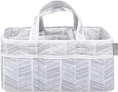 Trend Lab Organizador de pañales de almacenamiento en espiga para guardería y cambiador, 12 x 6 x 8 pulgadas