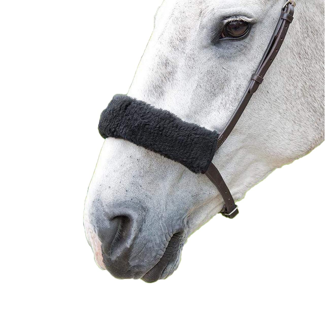 Shires Noseband Sleeve: Black