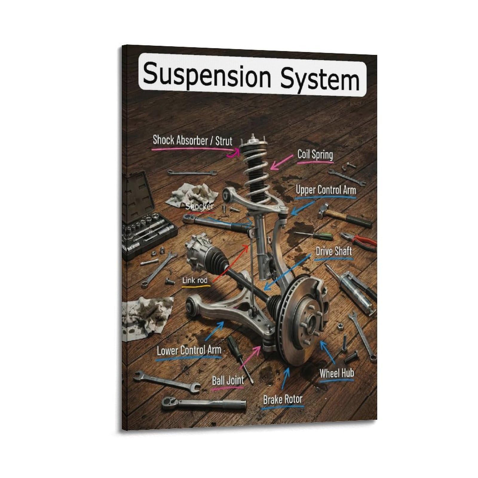 OKAHYS Suspension System Artwork Poster Decorative Painting Canvas Wall Artworks Picture 20x30inch(50x75cm)