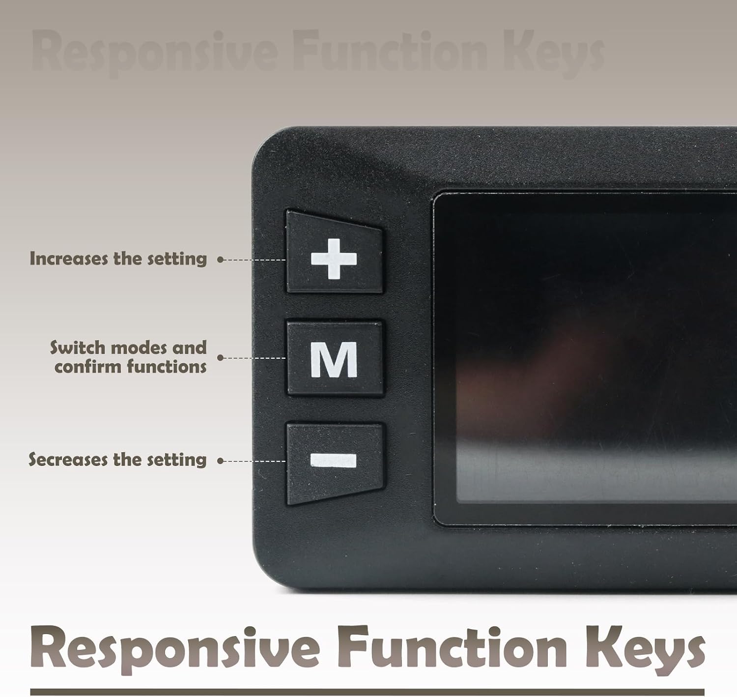 G518 Display Screen Compatible with Yozma IN10 Electric Dirt Bike E-Bike LCD Display with 3 Function Keys, for Check Riding Data, Speedometers Off-Road Motorcycle Accessories