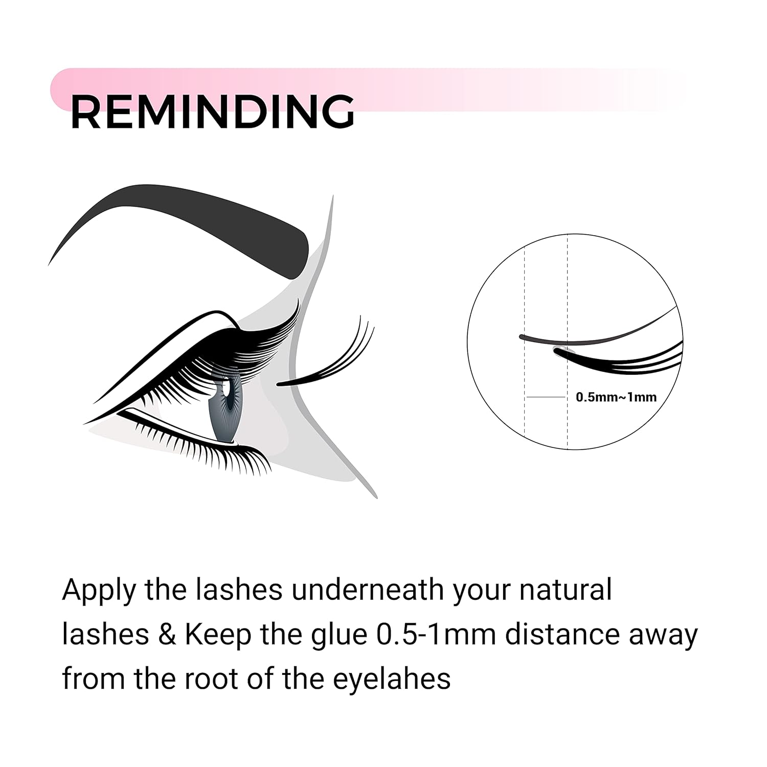 PINKZIO DIY Eyelash Extension Glue, Sensitive Eyelash Extension Adhesive, Clear Eyelash Glue for Self Application at Home, 2-3 Sec Fast Drying For Cluster Lashes, No Fume, No Irritation, 5ml : Beauty & Personal Care