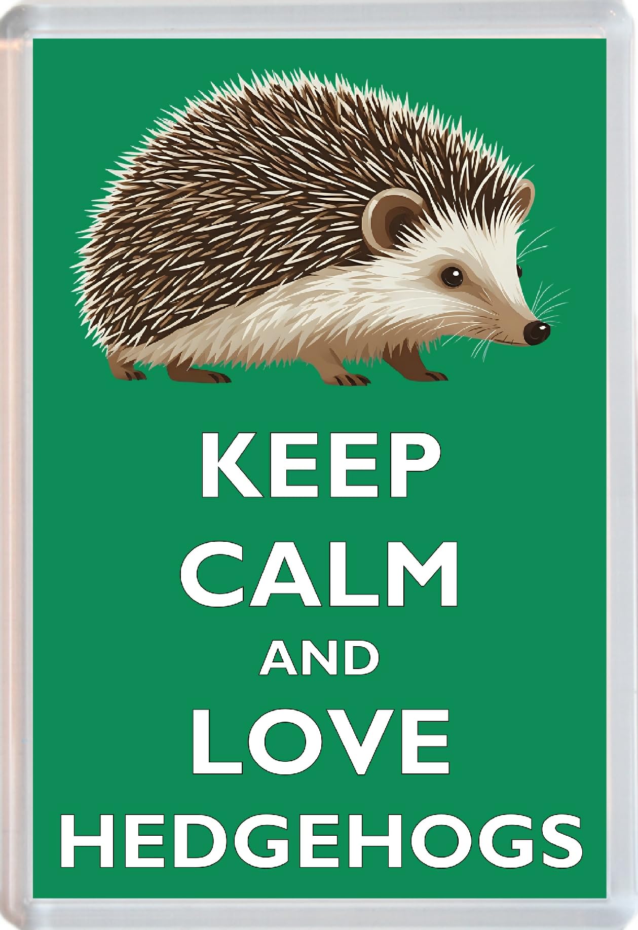 Keep Calm and Love Hedgehogs - Jumbo Fridge Magnet 96 x 67mm