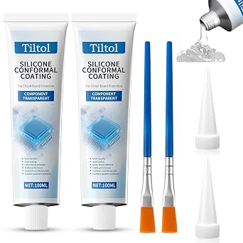 Conformal Coating for Electronics, Silicone Conformal Coating Insulating Sealant, Moisture Resistant, for Reliable Electronic Components Protection,Waterproof200ML