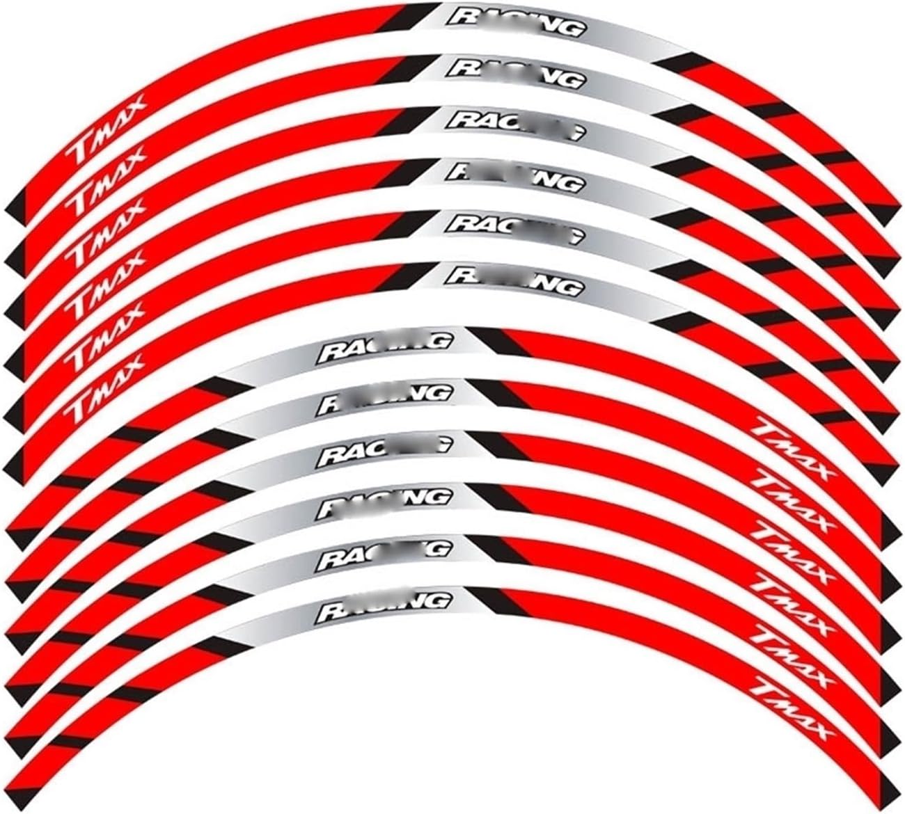 for for TMAX530 for TMAX500 for T&MAX 500 530 15'' Wheel Stickers Motorcycle Sticker Wheel Rim Decal(12)