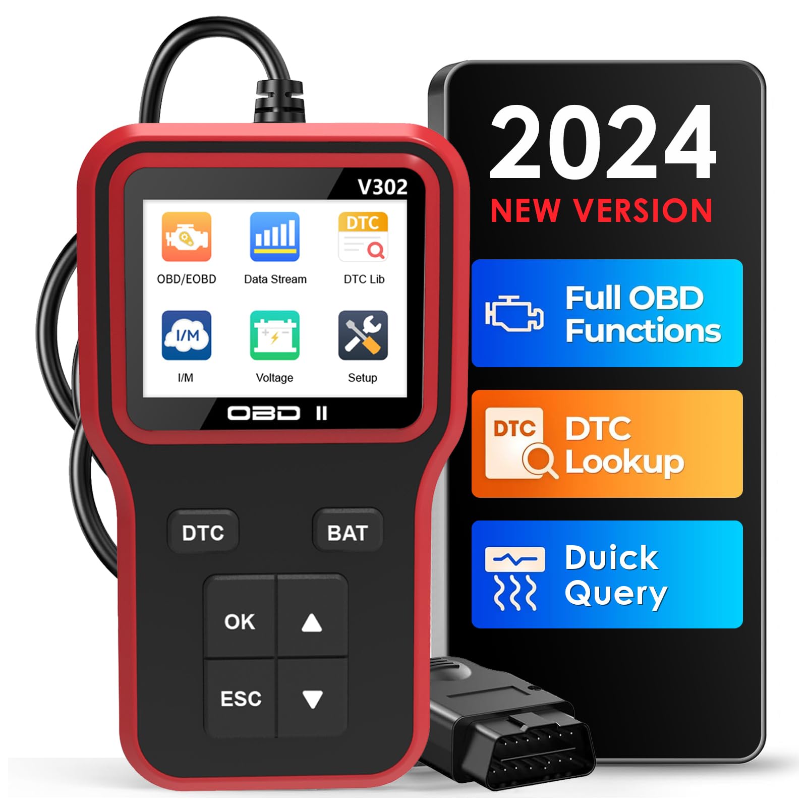 Scanner OBD2 MP69033, Lettore Universale Di Codici Di Errore Del Motore Strumento Diagnostico Can Per Tutti I Veicoli Obd Ii Dal 1996 Giallo 87609156