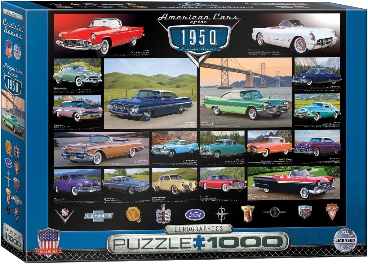 American Cars of The 1950s Puzzle