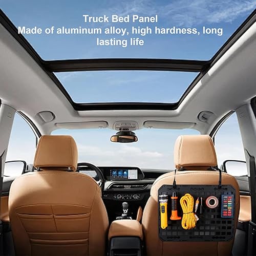 Miniatura 6 de Panel de almacenamiento modular para camión, organizador de almacenamiento de carga con rieles en L, organizador de almacenamiento de carga, estante