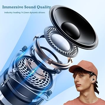 Xmenha Mini Invisible Small Bluetooth Earbuds Sleeping for Small Ears Low Profile Tiny Hidden Discreet Smallest Earbuds for Work Sleep Ear Buds Invisible Headphones Buds