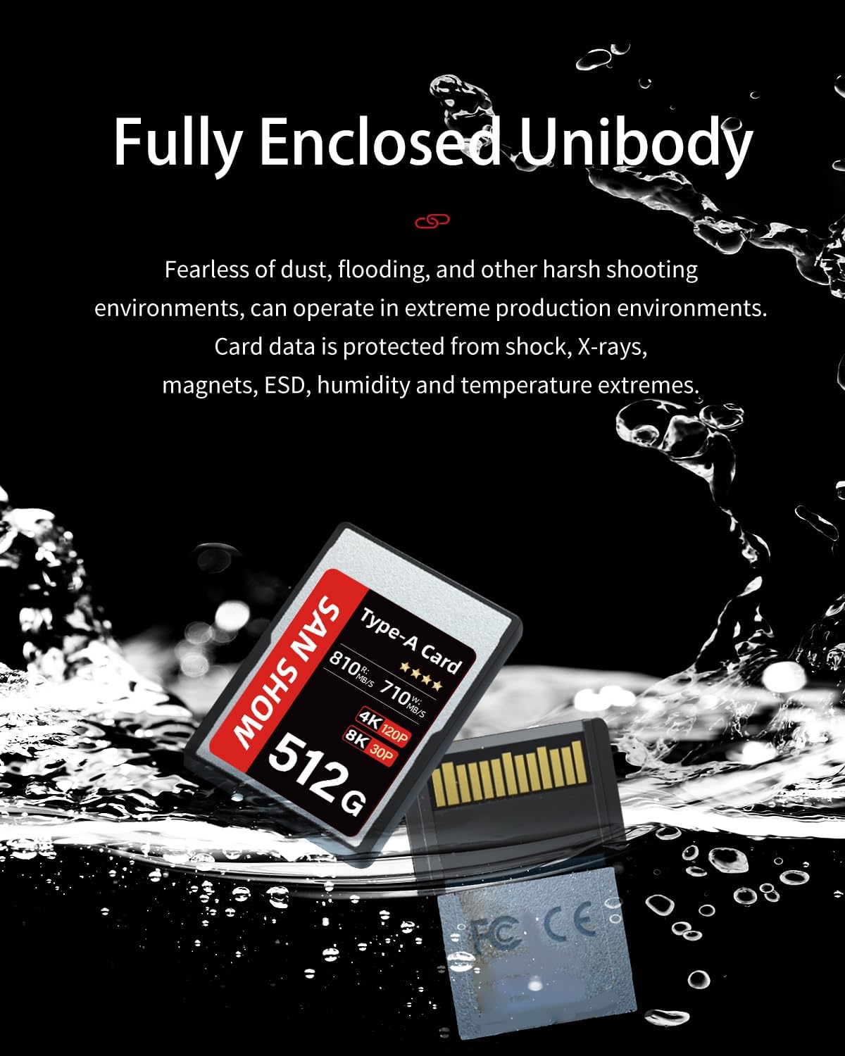 CFexpress Type A Memory Card, Up to 810MB/s Read & 710MB/s Write for 4K 8K Recording RAW Video& Photo, Compatible with Sony Alpha&FX Cameras, Supports PCle 3.0 (PRO, 512GB)