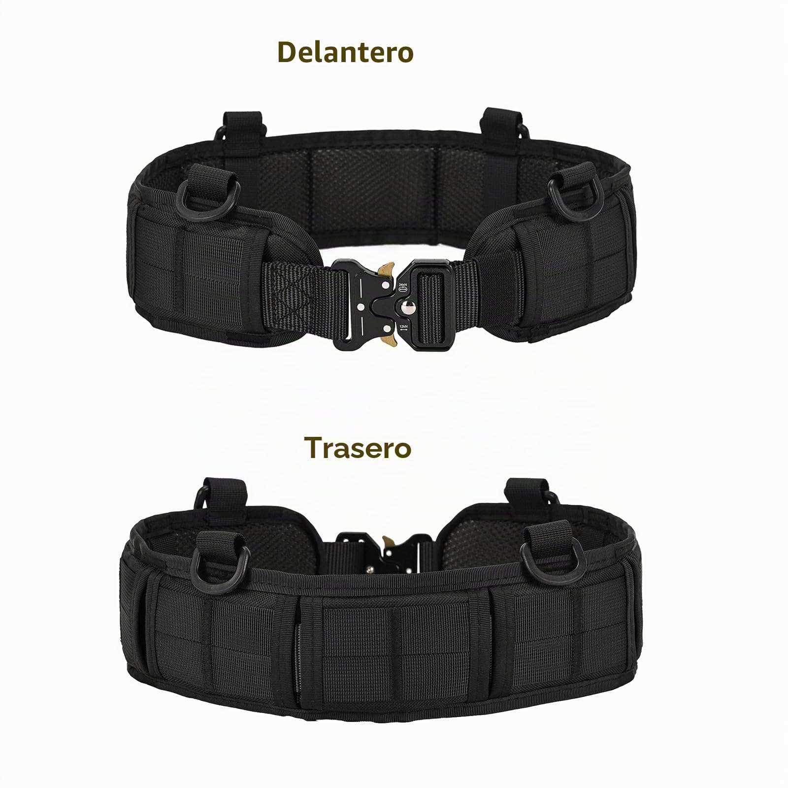 Cinturón táctico Mille Cinturón Resistente de Trabajo Pesado Ajustable con Correa Libre para Actividades al Aire Libre