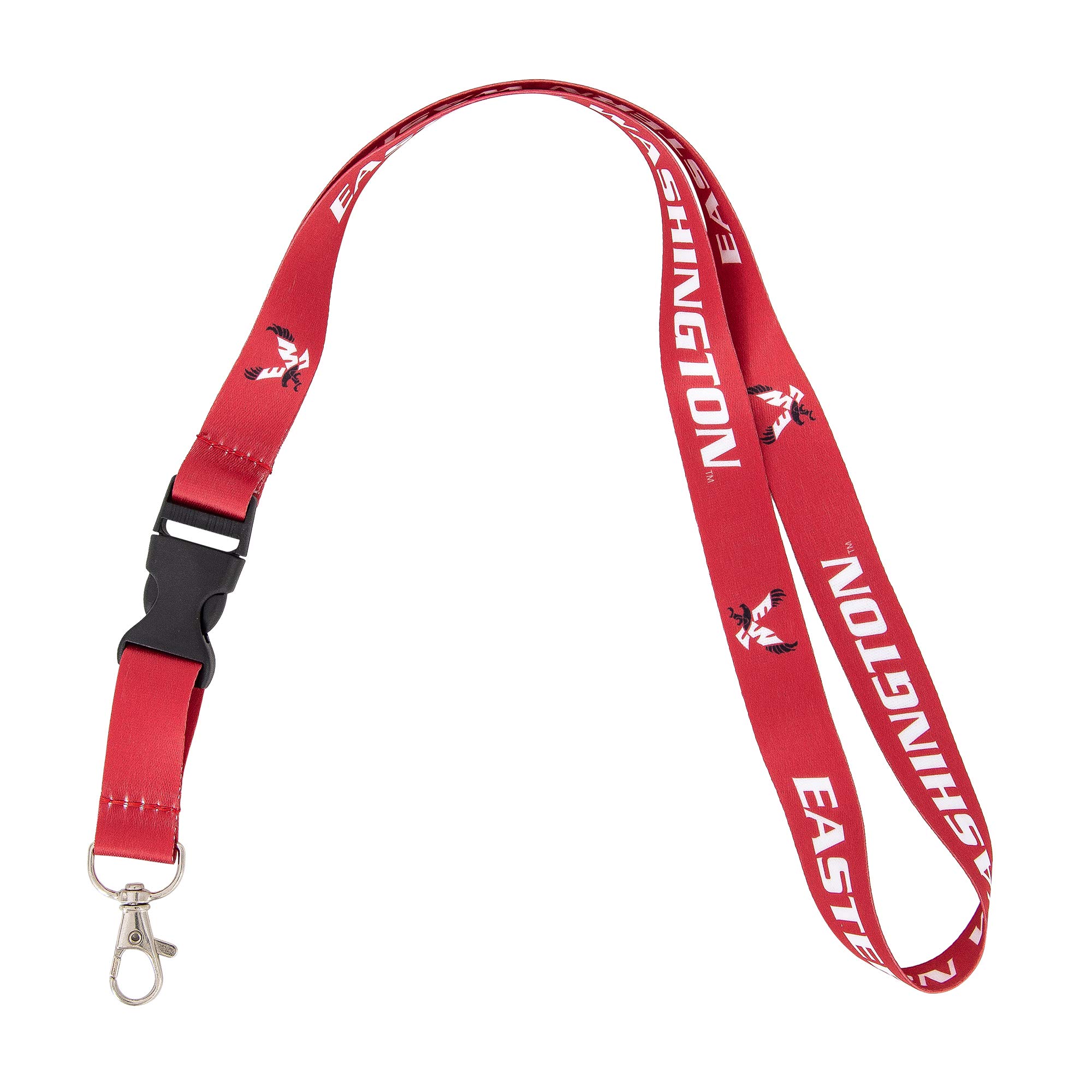 Desert CactusEastern Washington University Lanyard EWU Eagles Car Keys ID Badge Holder Keychain Detachable Breakaway Snap Buckle (Red)