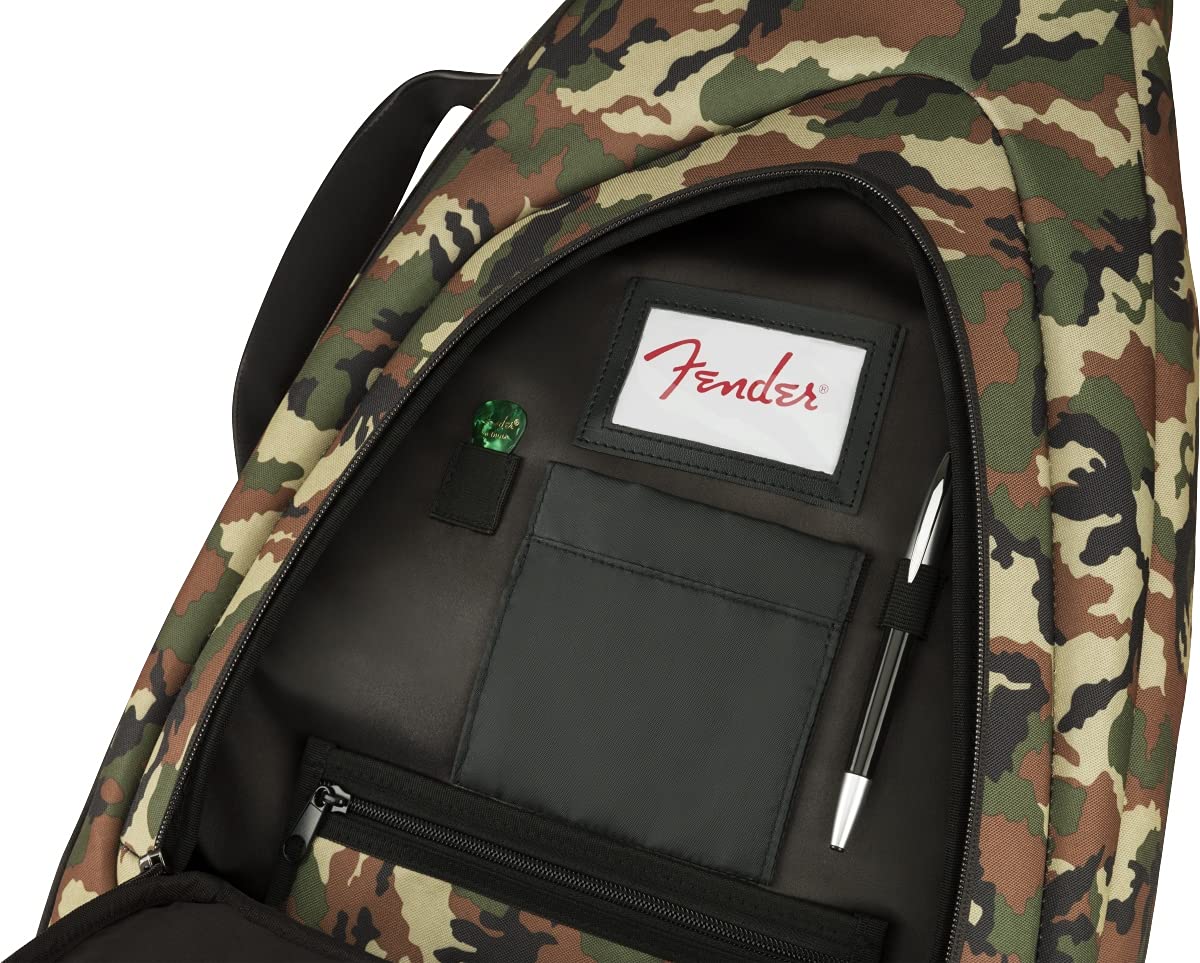 Fender FE920 Camo Electric Guitar Gig Bag, Woodland Camo