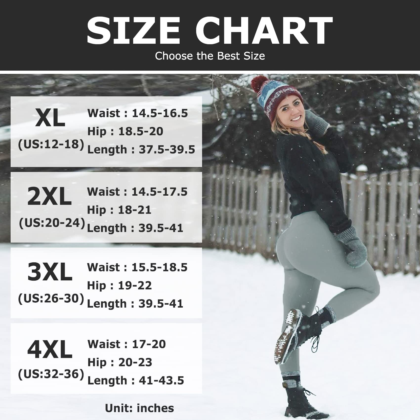 NEW YOUNG Paquete de 2 Leggings con Forro Polar para Mujer, Talla Grande, 1X-4X, Cintura Alta, Control de Abdomen, térmicos, Pantalones de Yoga cálidos