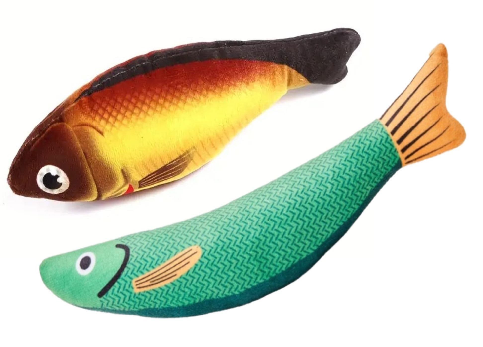 DHANAK Catnip Fish Toy for Cats Soft and Durable, Interactive Cat Kicker Toys for Indoor Kitten Exercise for All Breeds (2Pc Pack) (B0CWV1FVK6) Amazon Price History, Amazon Price Tracker