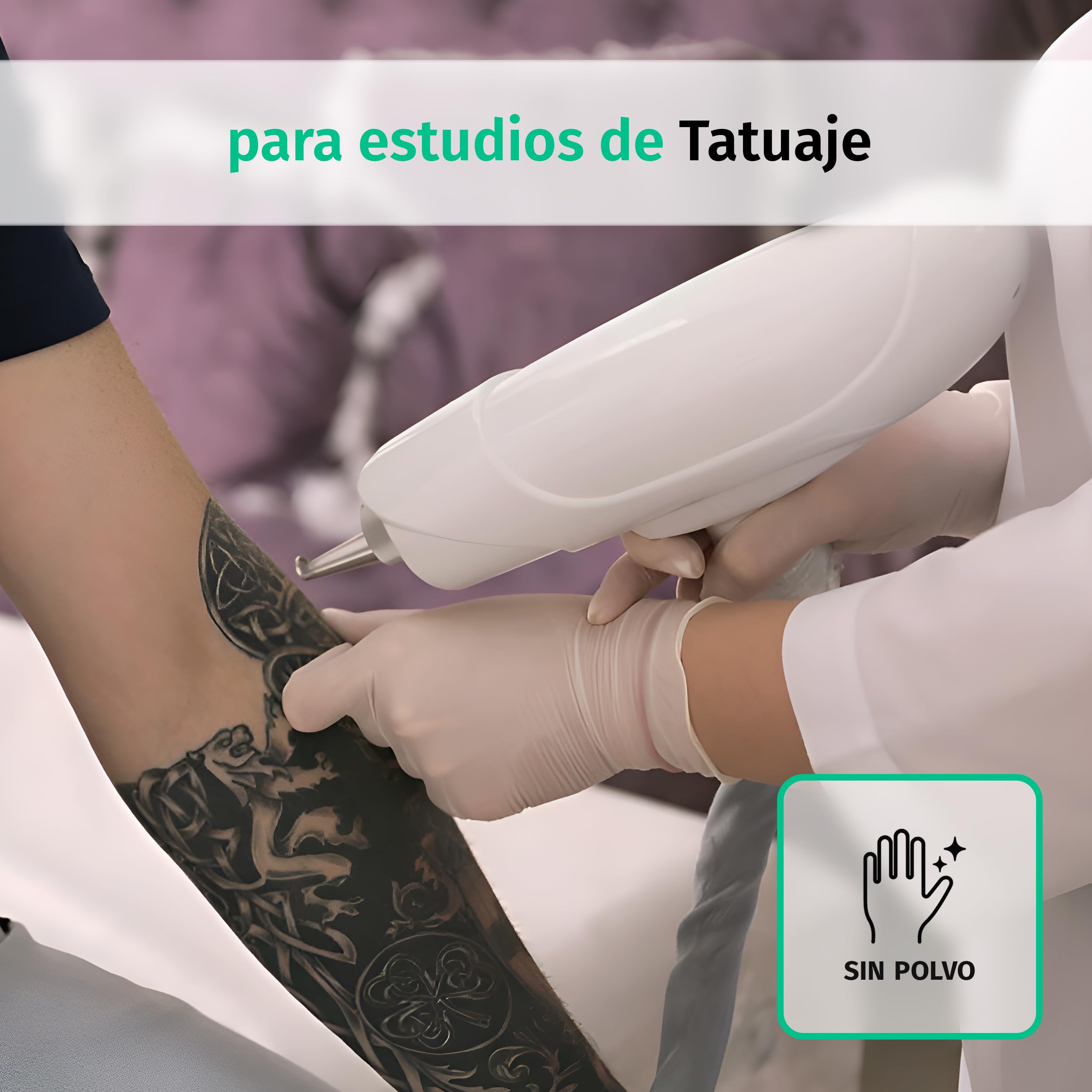 SF Guantes de látex desechables sin polvo – L, blancos, 1000 (10x100) unidades, elásticos y resistentes para medicina, limpieza y uso profesional